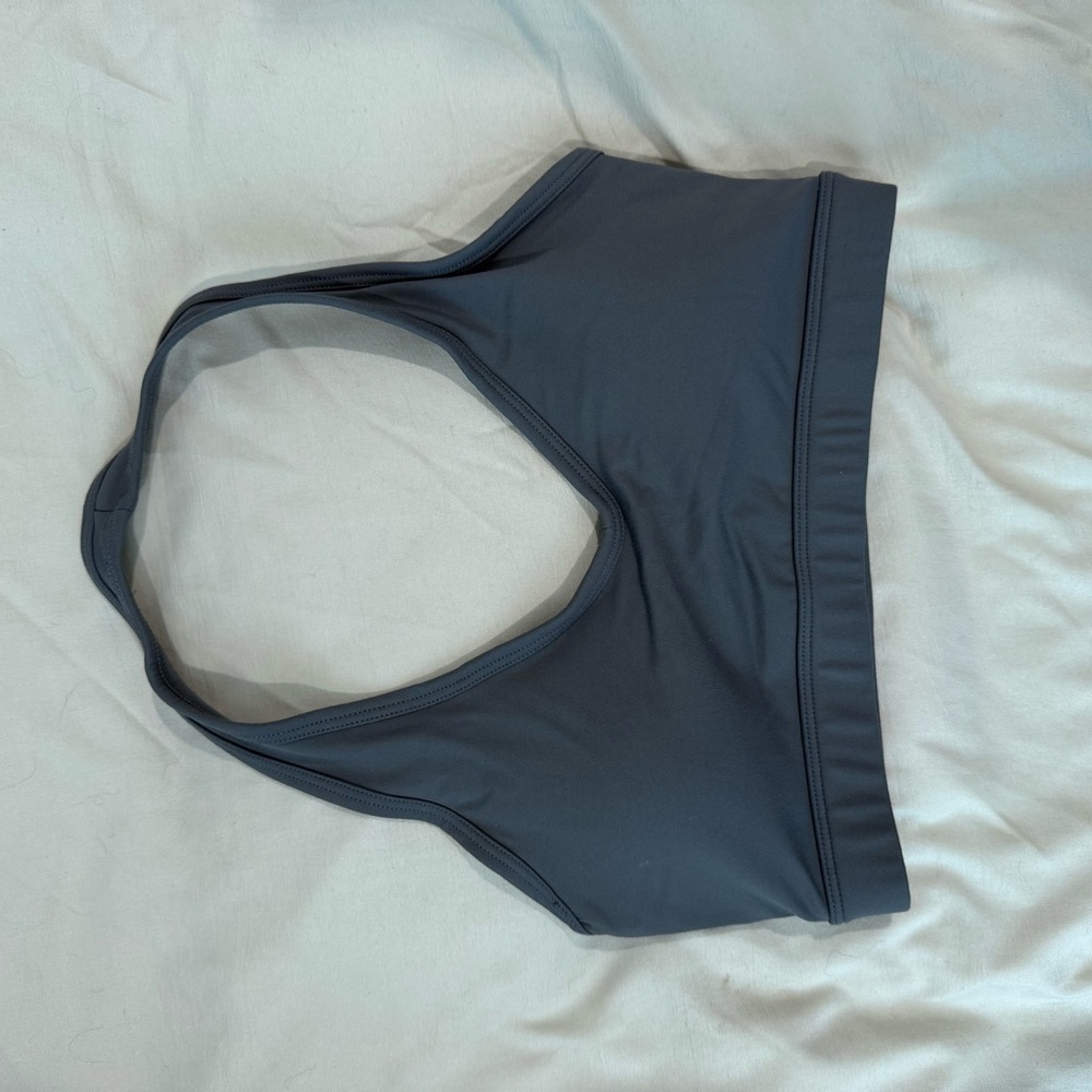 Women's Gray Halter Sports Bra